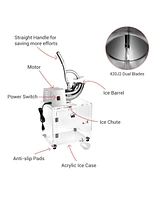 250W Electric Snow Cone Maker Shaver Commercial Ice Crusher with Case 2500 r/m 440 lbs