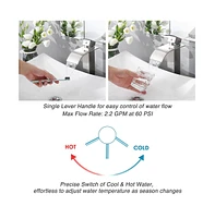 Yescom Aquaterior Modern 1 Hole Bathroom Faucet Vanity Sink Basin Single Handle Diy Kitchen Bn