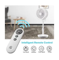 Air Circulator Fan Pedestal Fan Adjustable Remote Cooling Fan Bedroom Office