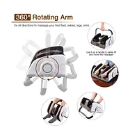 Electric Foot Massage Machine 360° Adjustable with Heat Shiatsu Roller Vibration
