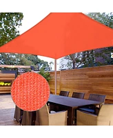 2 Pack 13x7 Ft 97% Uv Block Rectangle Hdpe Sun Shade Sail Heavy Duty Canopy Park