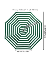 Ft Patio Umbrella Replacement Canopy Market Table Top Sunshade Cover Garden