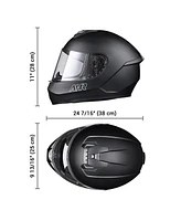 Ahr Run-F3 Full Face Motorcycle Helmet Adult Dot Removable Liner Street Bike