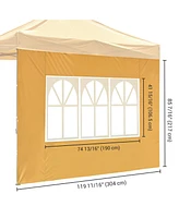 Instahibit Privacy Window Sidewall UV30+ Fits 10x10ft Canopy Gazebo 1 Piece