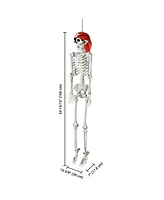 Yescom 2PCS Pirate Life Size Skeleton Poseable Full Size Halloween Party Decoration Haunted House 2024