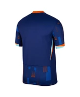 Nike Men's Blue Netherlands National Team 2024 Away Replica Blank Jersey