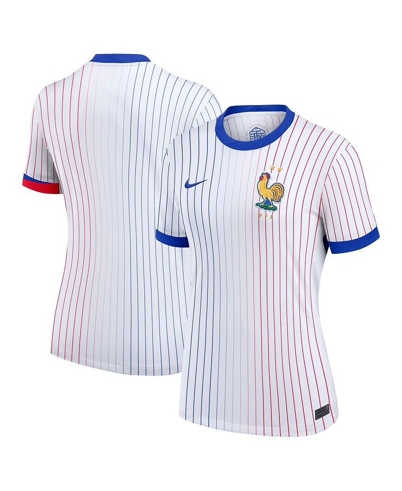 Nike Women's White France National Team 2024 Away Replica Blank Jersey