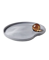 Nude Glass Juno Serving Plate