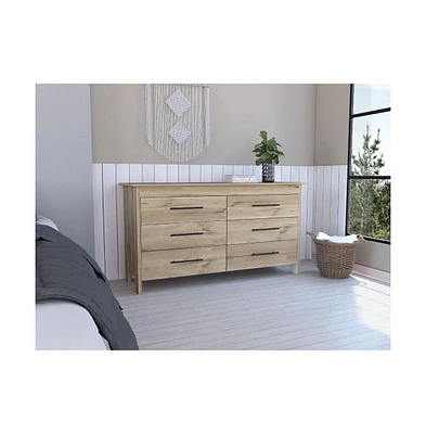 Fm Furniture Luxor 6 Drawer Double Dresser