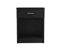 Fm Furniture Pictor Nightstand, One Drawer, Lower Shelf