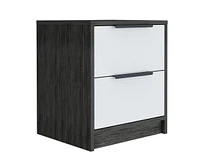 Fm Furniture Washington Nightstand, Two Large Drawers