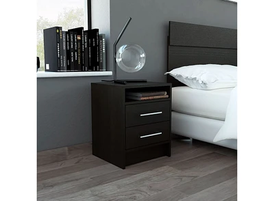 Fm Furniture Philadelphia Nightstand, Two Drawers