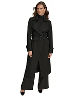 Donna Karan New York Women's Belted Notched-Collar Trench Coat