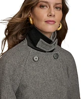 Donna Karan New York Women's Double-Breasted Belted Wrap Coat