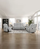 Homelegance White Label Borneo 81" Double Reclining Sofa