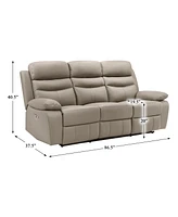 Homelegance White Label Rittman 87" Power Double Reclining Sofa