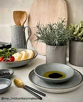 Denby Studio Grey 4 Piece Coupe Plate Set