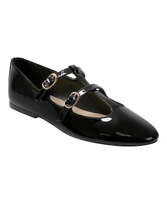 Marc Fisher Ltd Women's Evie Round Toe Dress Ballet Flats