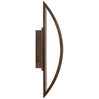 Modern Outdoor Wall Light Fixture Led Mottled Coppered Bronze Brown 20 1/2" Arching Steel Frame for Exterior House Porch Patio Outside Deck Garage Yar