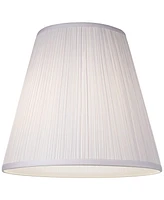 Finish Medium Mushroom Pleated Lamp Shade 9" Top x 16" Bottom x 14.5" High x 14.75" Slant (Spider) Replacement with Harp and Finial - Springcrest