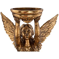 Dahlia Studios Golden Angel 38 1/2" High Statue Candle Holder