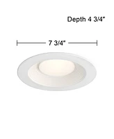 Tesler Canless 5"/6" White Led Retrofit Trims 6-Pack - Tesler