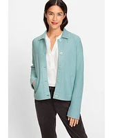 Olsen Women's Long Sleeve Boiled Wool Jacket