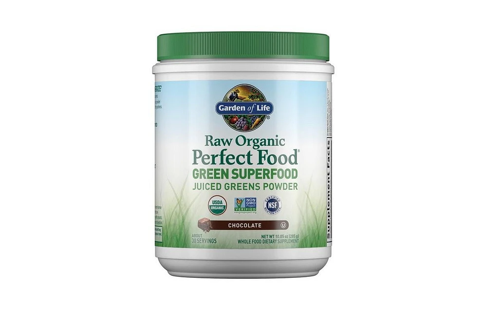 Garden of Life Raw Organic Perfect Food Green Superfood Chocolate Powder, 285 g