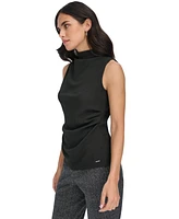 Calvin Klein Women's Mock-Neck Sleeveless Top