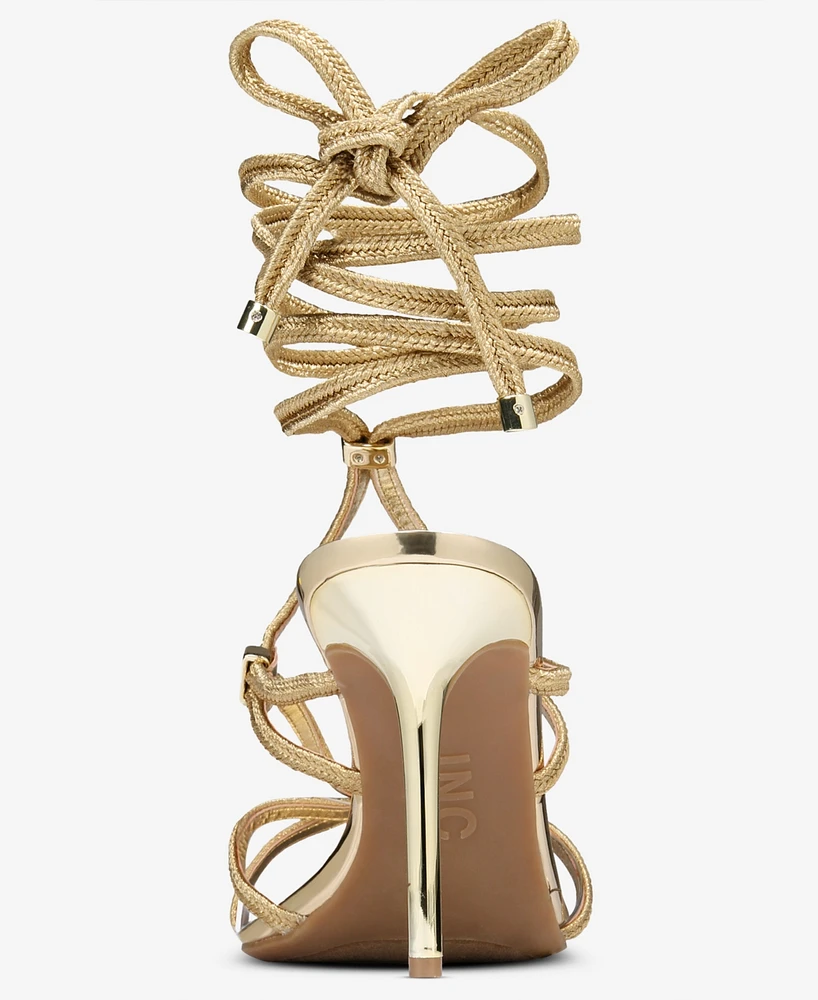 I.n.c. International Concepts Women's Laqueta Lace-Up Dress Sandals, Created for Macy's