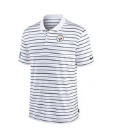 Nike Men's White Pittsburgh Steelers 2022 Sideline Lock Up Victory Performance Polo