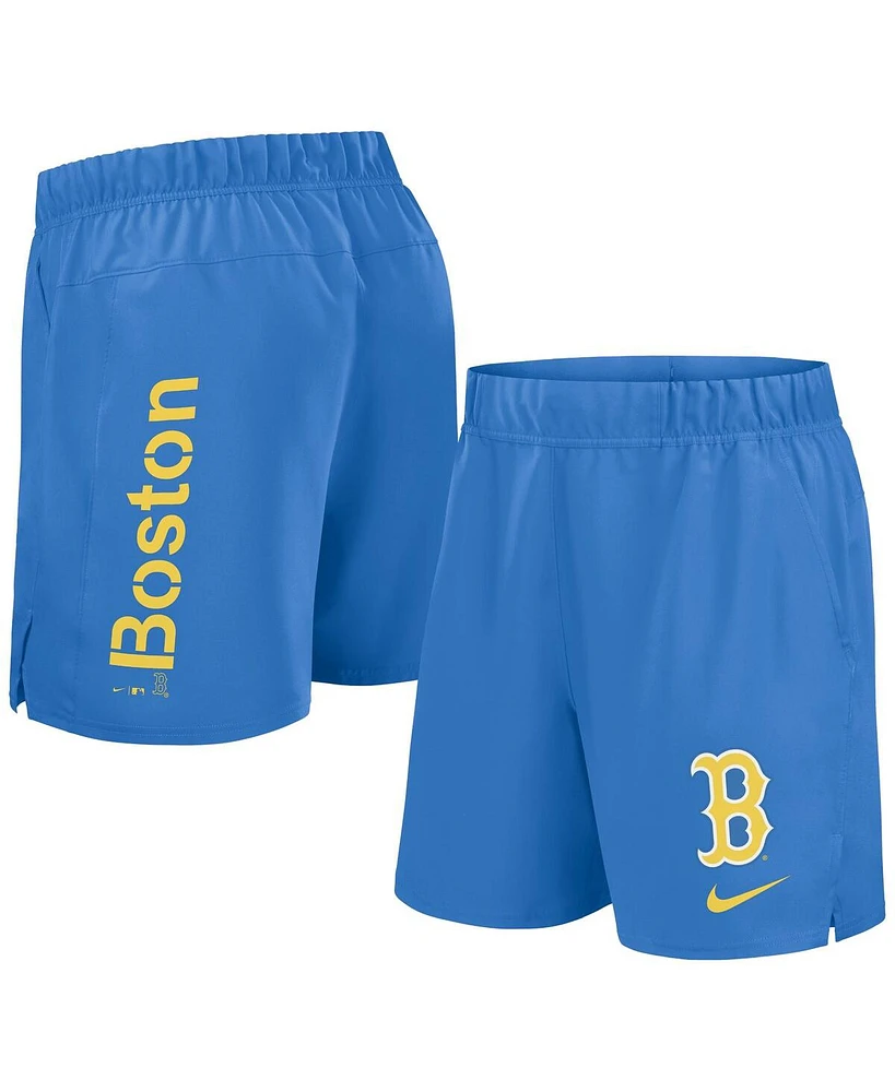 Nike Men's Light Blue Boston Red Sox 2024 City Connect Woven Victory Performance Shorts