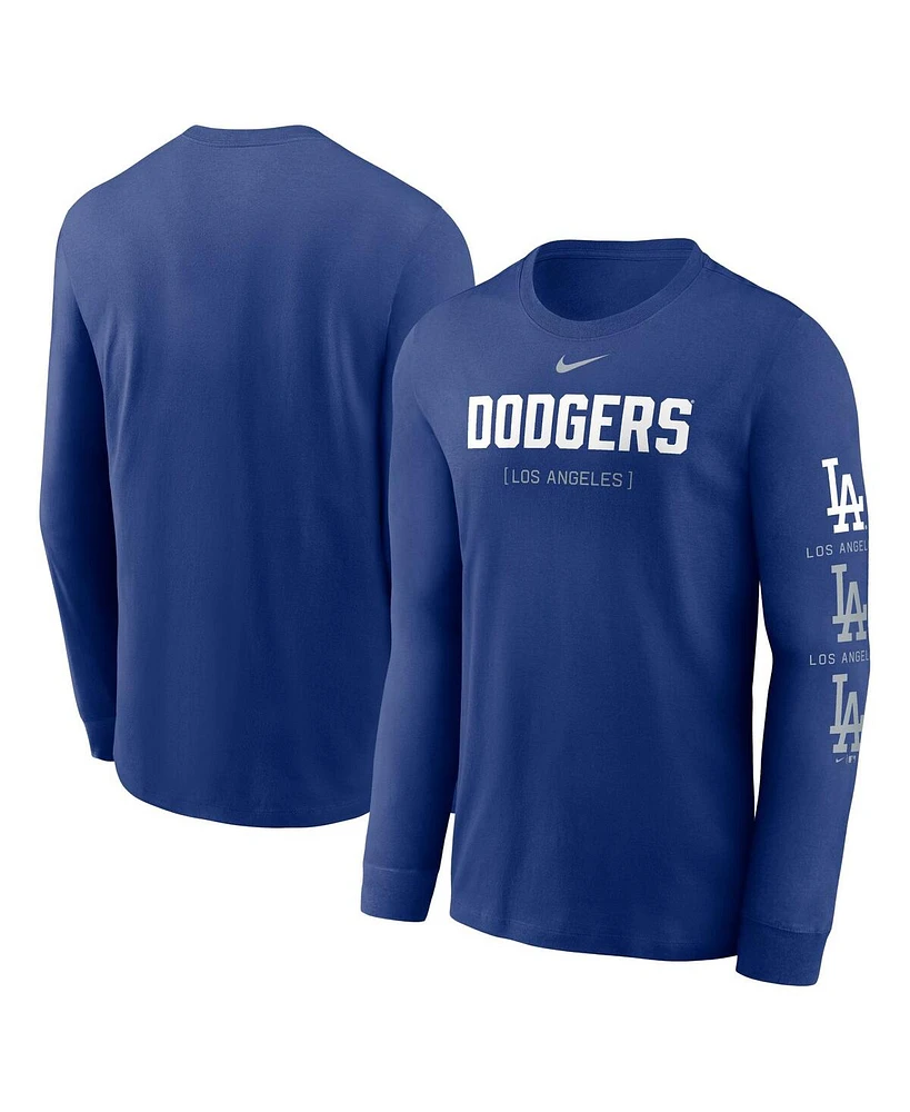 Nike Men's Royal Los Angeles Dodgers Repeater Long Sleeve T-Shirt