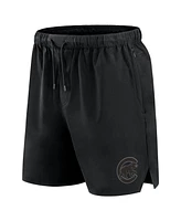 Fanatics Signature Men's Black Chicago Cubs Front Office Woven Shorts