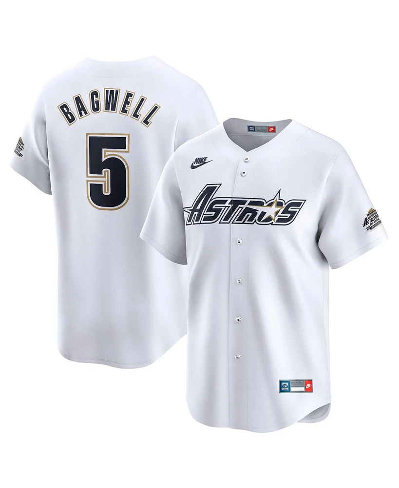 Nike Men's Jeff Bagwell White Houston Astros Throwback Cooperstown Collection Limited Jersey