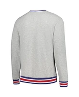 New Era Men's Heather Gray Philadelphia Phillies Throwback Classic Pullover Sweatshirt