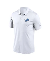 Nike Men's White Detroit Lions Franchise Logo Performance Polo