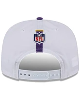 New Era Men's White/Purple Minnesota Vikings 2024 Nfl Training Camp Golfer Snapback Hat