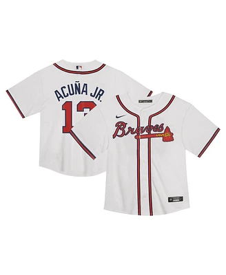 Nike Toddler Ronald Acuna Jr. White Atlanta Braves Game Jersey