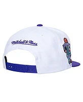 Mitchell & Ness Men's White Charlotte Hornets Soul Logo Shine 2-Tone Snapback Hat