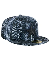 New Era Men's Black Dallas Cowboys Shibori 59FIFTY Fitted Hat