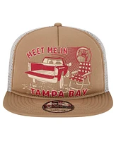 New Era Men's Tan Tampa Bay Buccaneers Meet Me 9FIFTY Snapback Hat