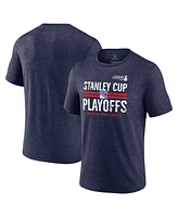 Fanatics Men's Navy New York Rangers 2024 Stanley Cup Playoffs Crossbar Tri-Blend T-Shirt