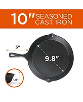 Commercial Chef Cast Iron 3-Piece Skillet 1 Set