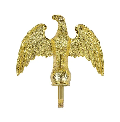7" HandcraFted Gold Eagle Finial Top Paint For 16FT 20' 25' Telescopic Flag Pole Outdoor