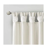 Emilia Twist Tab Lined Window Curtain Panel, 50"W x 120"L