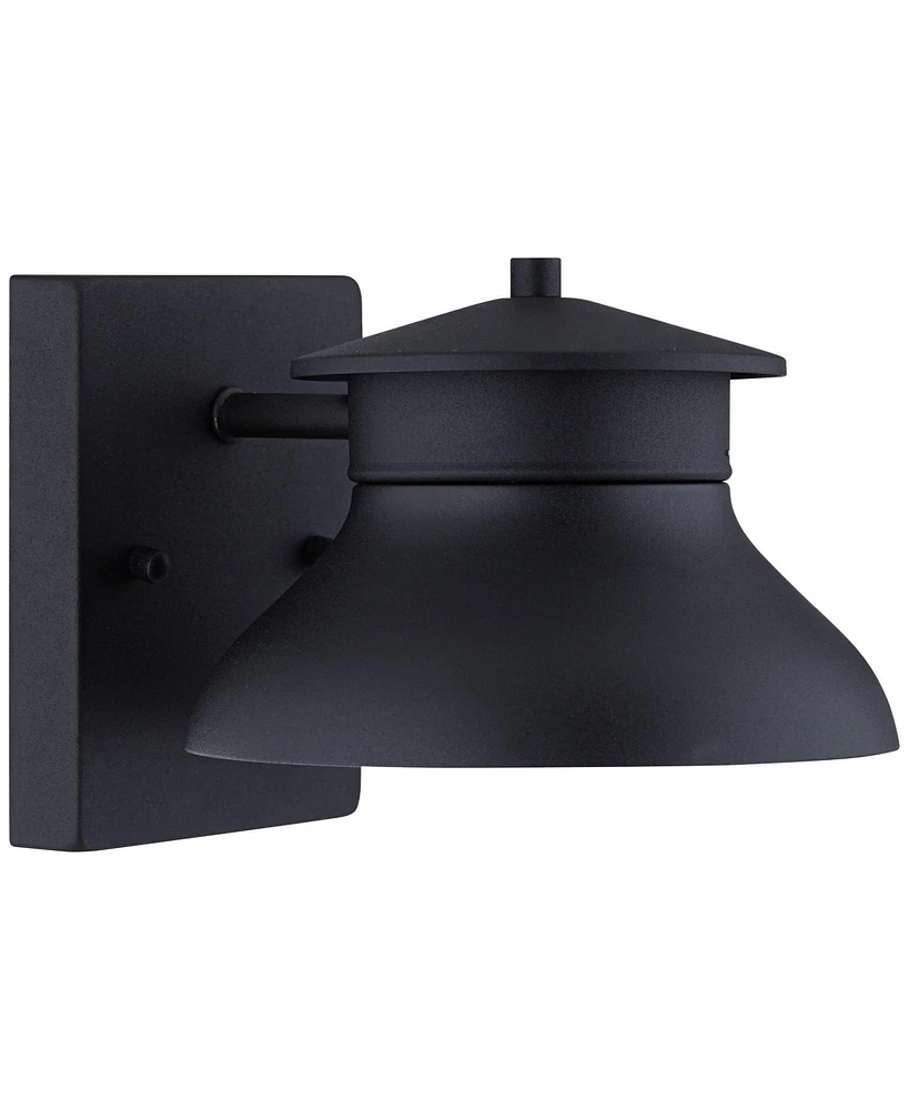 John Timberland Danbury Modern Industrial Outdoor Wall Light Fixture Led Black Steel 5" Dark Sky Design for Exterior House Porch Patio Outside Deck Ga