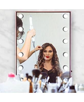 Byootique Lighted Hollywood Vanity Mirror 12pcs Dimmable Led Tabletop Wall Mount Makeup