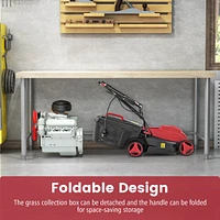Costway Electric Corded Lawn Mower 12-amp 14-Inch Walk-Behind Lawnmower with Collection Box