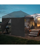 InstaHibit 1 Pack Side Wall for 10x15 Ft Ez Pop Up Canopy Tent UV50+ Zipper Lawn